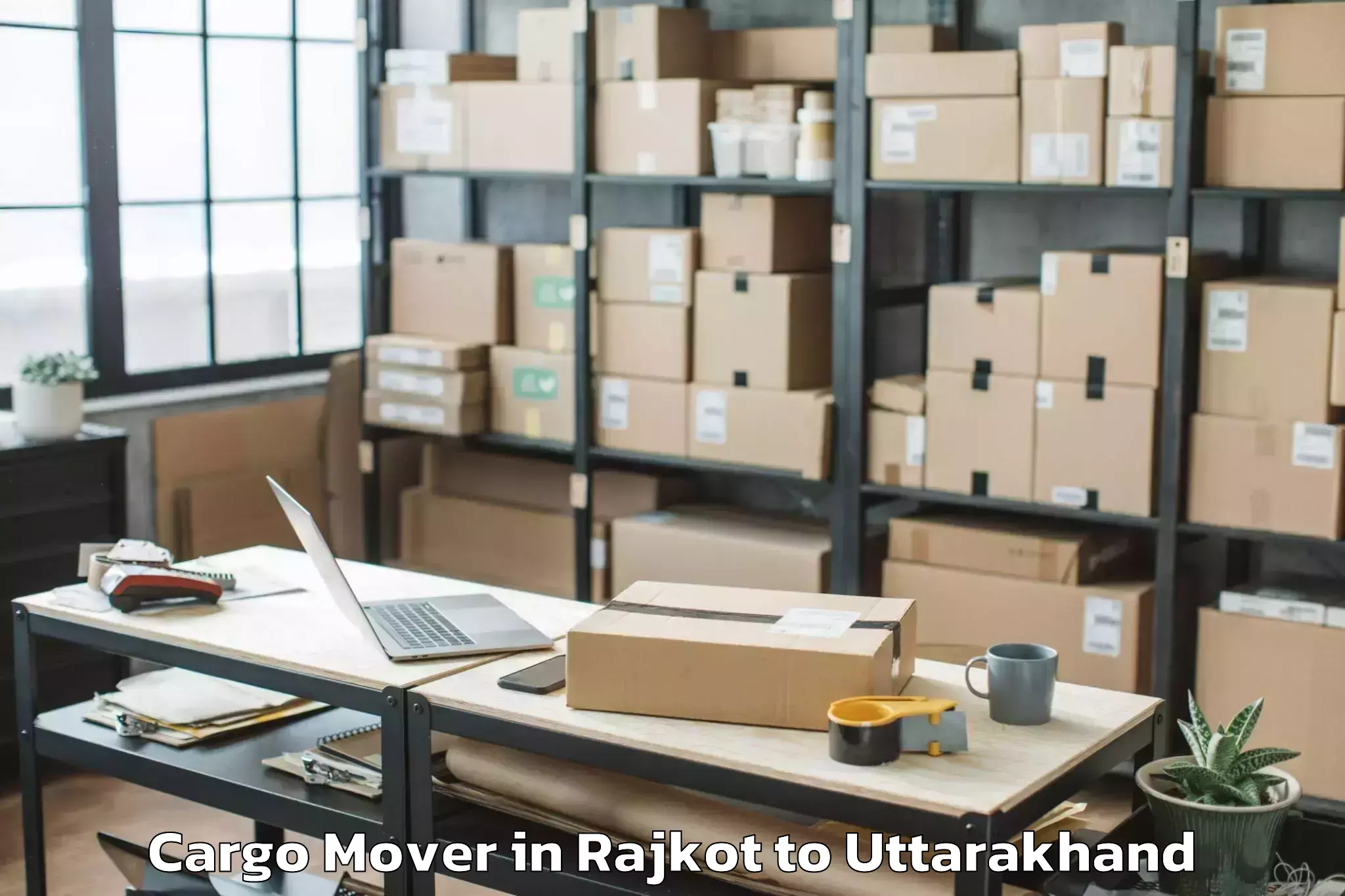 Professional Rajkot to Dehradun Airport Ded Cargo Mover